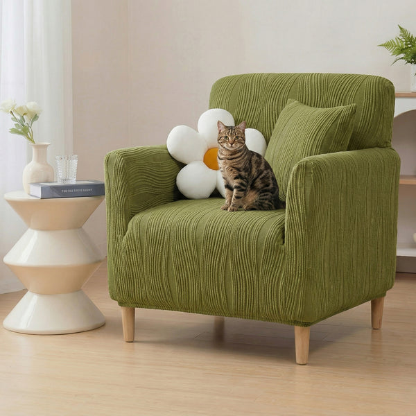 Jacquard Stretch Full-Coverage Armchair Covers Settee Covers Anti-scratch Sofa Cover