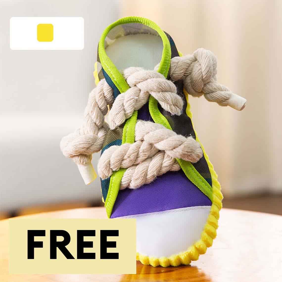 Cotton Rope Slipper Toy Dog Teething Toy - APP Only
