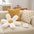 Embroidered Daisy Pillow Sofa Cushion