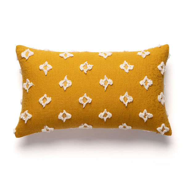 Embroidered Daisy Pillow Sofa Cushion