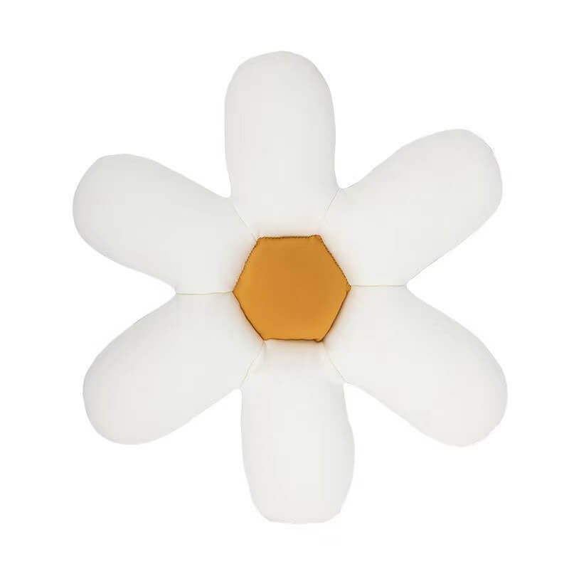 Embroidered Daisy Pillow Sofa Cushion