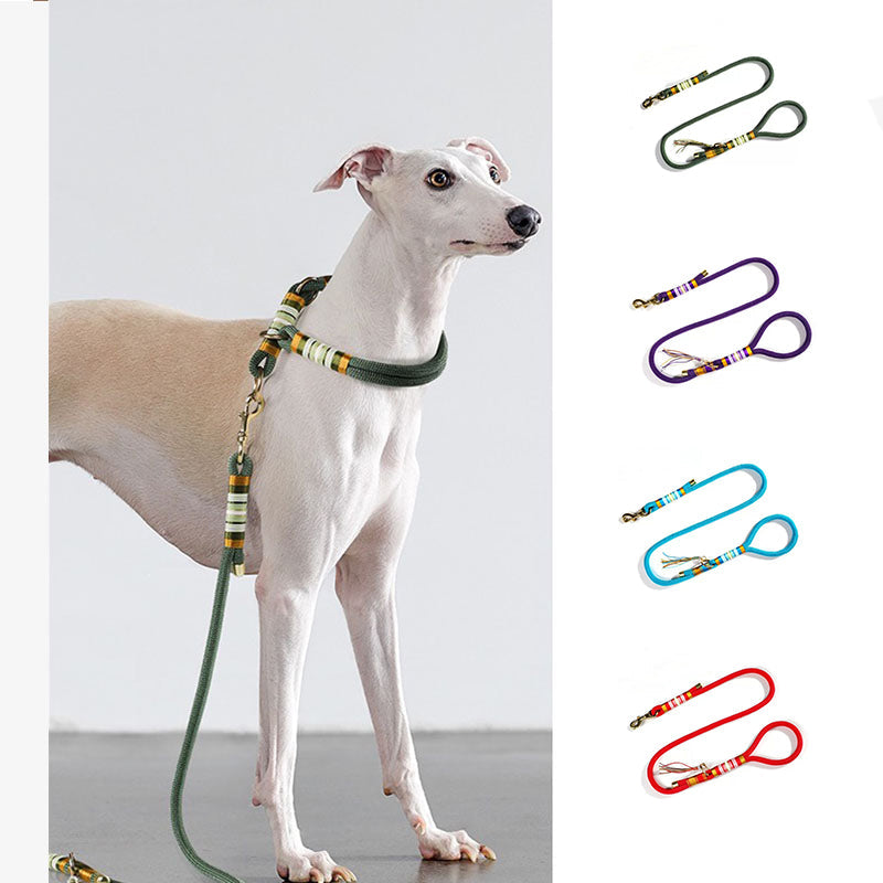 Hand-knitted Rope Dog Training Walking Lead