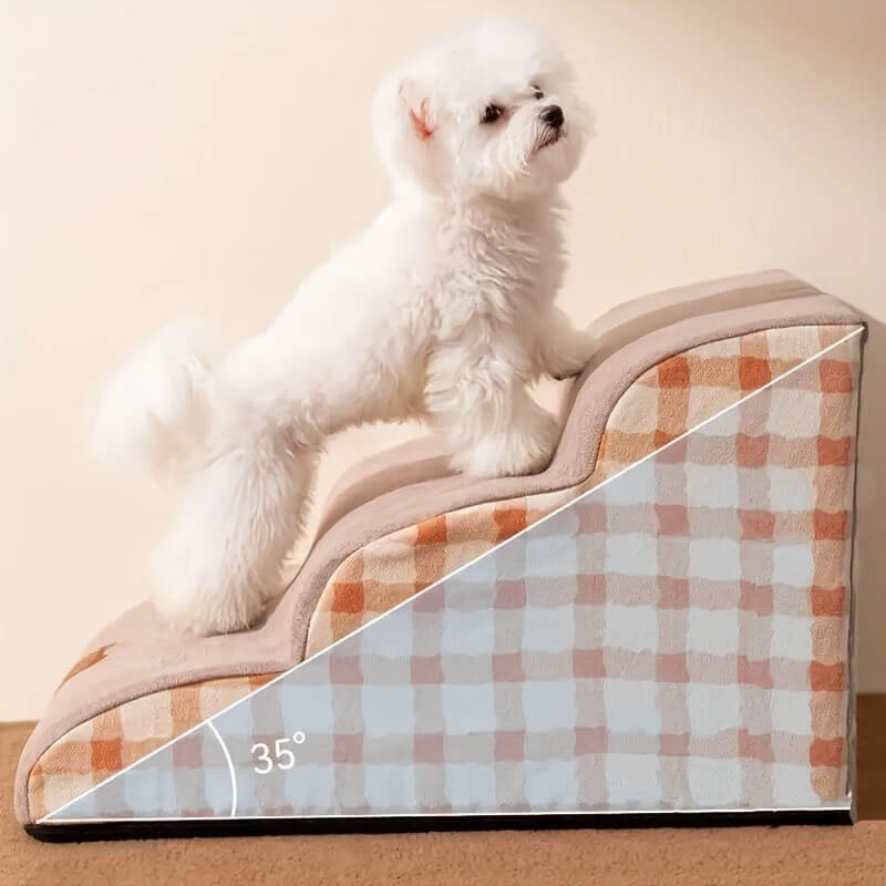 Plain Pattern Pet Climbing Ladder Removable Dog Steps
