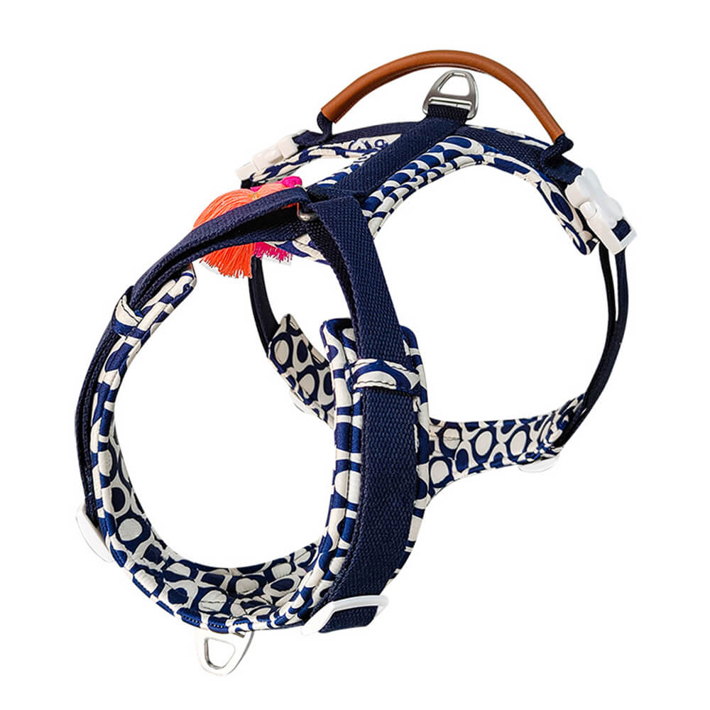 Secure Anti-Pull Large Dog Harness and Lead Walking Set with Walk Bag