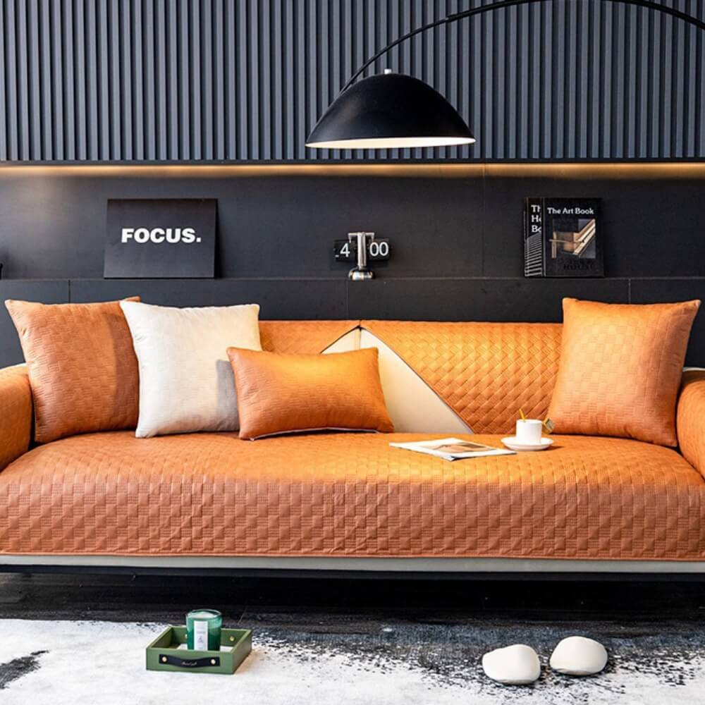 Water-resistant Leathaire Fabric Furniture Protection Sofa Cover