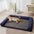 Faux Fleece & Suede Full Support Orthopaedic Dog Bed