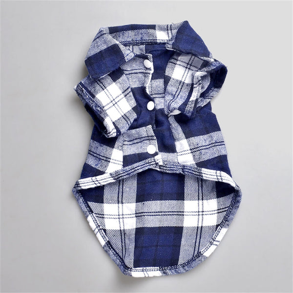 Classic Plaid Dog Shirt - Cosy and Stylish for Every Occasion